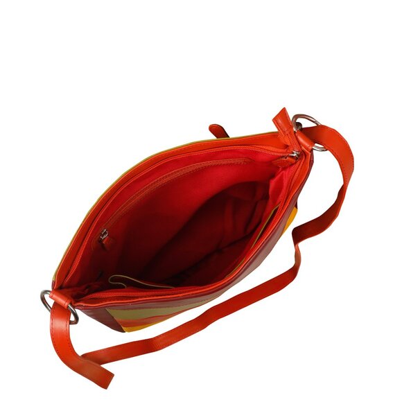 Genuine Leather Multicolour Backpack, Daypack for Women- Travel, Work, Gifting - Picture 5 of 10